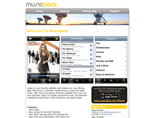 Tablet Screenshot of musicdock.com